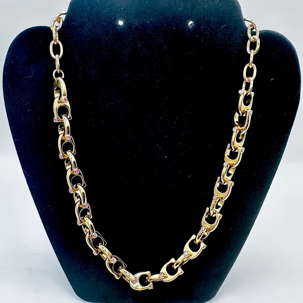 COACH Chunky Signature Chain Link Necklace ✨ ✨